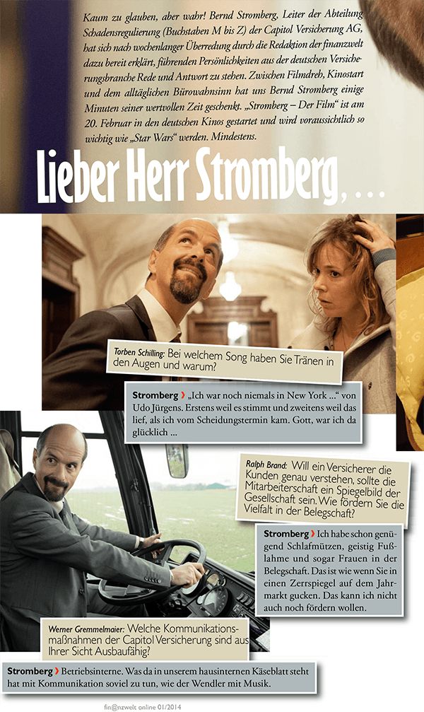 Ausschnitt aus der ersten finanzwelt-Kampagne zu 